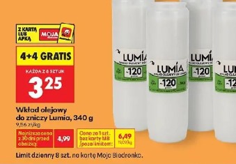 Wkład olejowy do zniczy Lumia