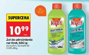 Żel do udrożniania rur Kret