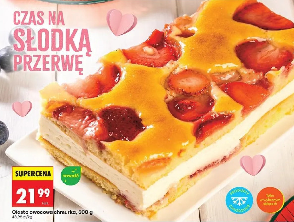 Ciasto owocowa chmurka