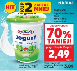 Piątnica Jogurt naturalny 2%