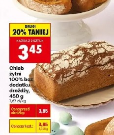 Chleb żytni 100% bez dodatku drożdży