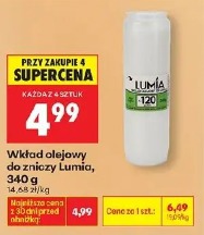 Wkład olejowy do zniczy Lumia, 340 g