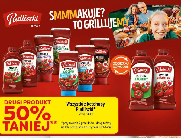 Wszystkie ketchupy Pudliszki