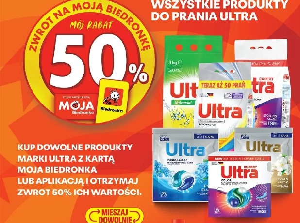 Wszystkie produkty do prania Ultra