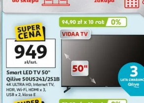 Smart LED TV 50" Qilive 50U5241/251B