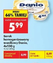 Serek homogenizowany waniliowy Danio