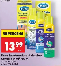 Krem lub dezodorant do stóp Scholl