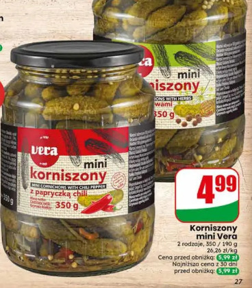 Korniszony mini Vera