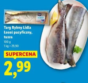 Targ Rybny Lidla Łosoś pacyficzny, tusza