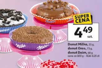 Donut Milka, donut Oreo, donut Daim