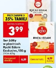 Ser żółty w plastrach Rycki Edam Exclusive