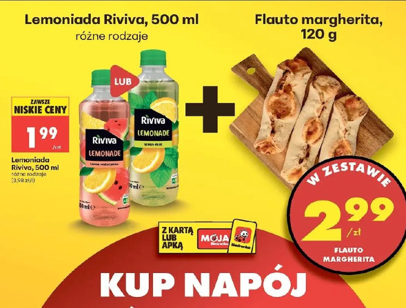 Flauto margherita + Lemoniada Riviva