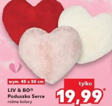 LIV & BOO Poduszka Serce