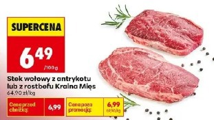 Stek wołowy z antrykotu lub z rostbefu Kraina Mięs
