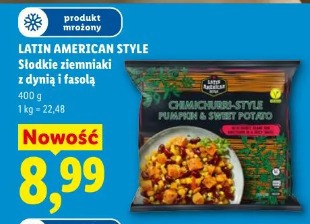 Latin American Style Słodkie ziemniaki z dynią i fasolą