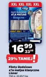 Filety śledziowe a'la matjas klasyczne Lisner