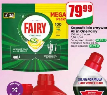 Kapsułki do zmywarki All in One Fairy