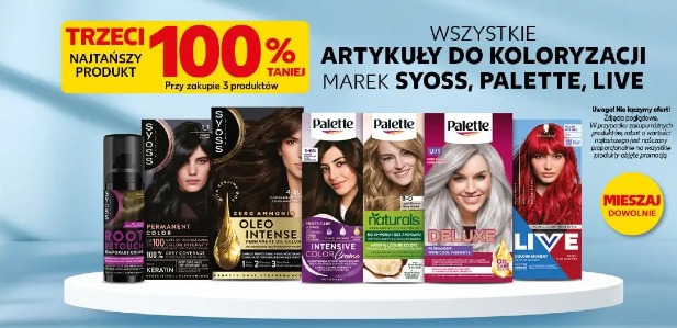 Wszystkie artykuły do koloryzacji marek Syoss, Palette, Live
