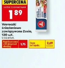 Woreczki śniadaniowe zawiązywane Zosia