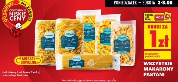 Wszystkie makarony Pastani