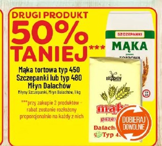 Mąka tortowa typ 450 Szczepanki lub typ 480 Młyn Dalachów