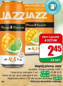 Napój piwny Jazz