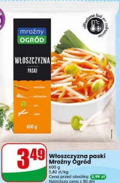 Włoszczyzna paski Mrożny Ogród