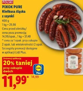 Pikok Pure Kiełbasa śląska z szynki
