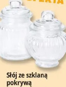 Słój ze szklaną pokrywą