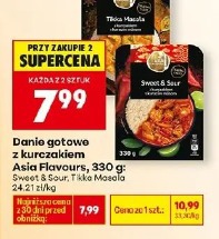 Danie gotowe z kurczakiem Asia Flavours Sweet & Sour, Tikka Masala