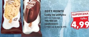 Zott Monte lody na patyku różne rodzaje