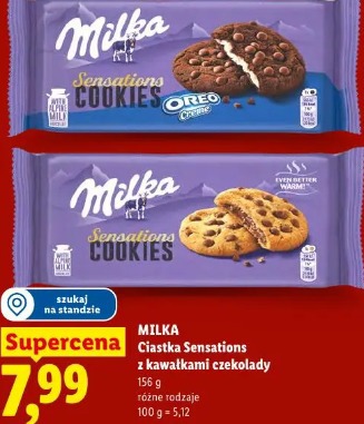 Milka Sensations Cookies z kawałkami czekolady
