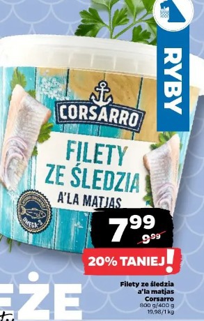 Filety ze śledzia a’la matjas Corsarro