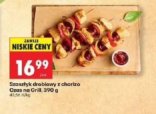 Szaszłyk drobiowy z chorizo Czas na Grill, 390 g