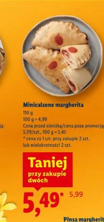 Minicalzone margherita