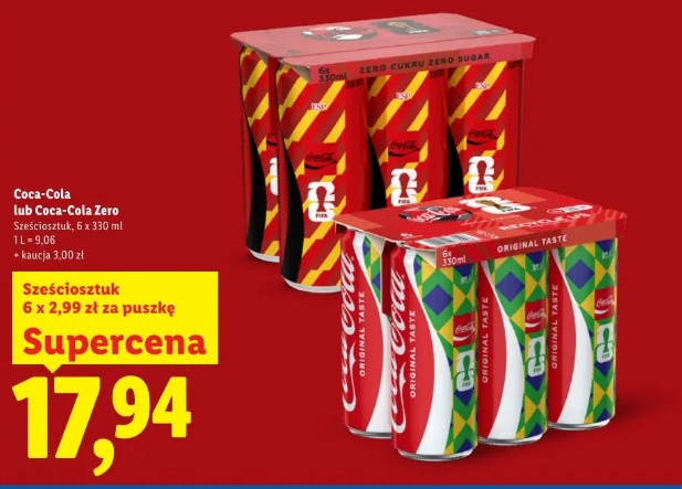 Coca-Cola lub Coca-Cola Zero