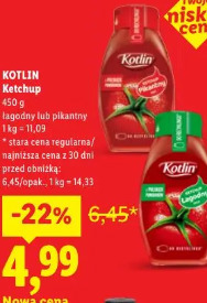 Kotlin Ketchup łagodny lub pikantny