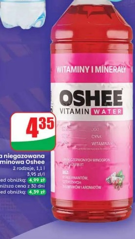 Woda niegazowana witaminowa Oshee