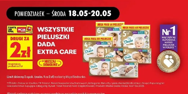 Wszystkie pieluszki Dada Extra Care