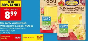 Ser żółty w plastrach Włoszczowa