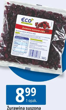 Żurawina suszona cięta ECO+