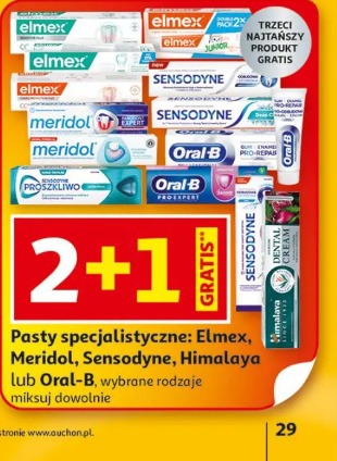 Pasty specjalistyczne: Elmex, Meridol, Sensodyne, Himalaya lub Oral-B