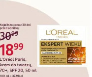 L'Oréal Paris, krem do twarzy, 70+, SPF 20