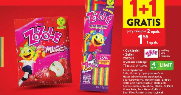 Cukierki Żelki Zozole