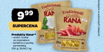 Produkty Rana ravioli ricotta ze szpinakiem i tortellini z szynką parmeńską