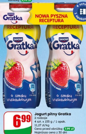 Jogurt pitny Gratka Danone