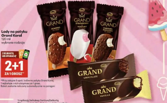Lody na patyku Grand Koral