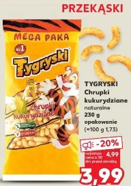 Tygryski Chrupki kukurydziane naturalne
