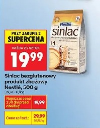 Sinlac bezglutenowy produkt zbożowy Nestlé