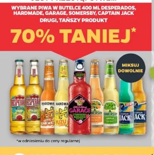 Wybrane piwa w butelce 400 ml Desperados, Hardmade, Garage, Somersby, Captain Jack